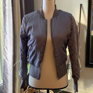 Satin bomber jacket